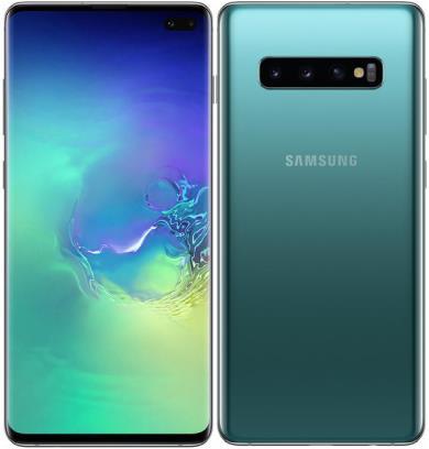 Actual product image Samsung Galaxy S10+ (128 GB, Prism Green, 6.40", Hybrid Dual SIM, 16 Mpx, 4G)