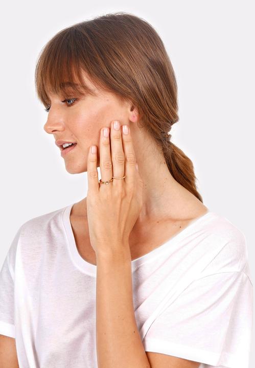 Produktbild Elli Ring Set, Solitär-Ring, Twisted (56, 925 Silber)