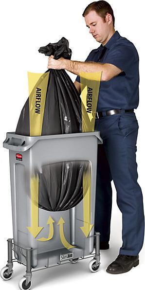 Actual product image Rubbermaid Plastic recyclable material collector (87 l)