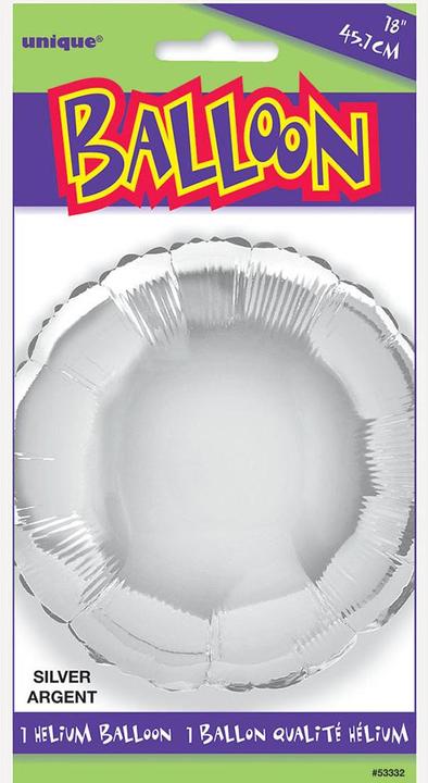 Immagine prodotto Unique Party Palloncino in foil argento rotondo