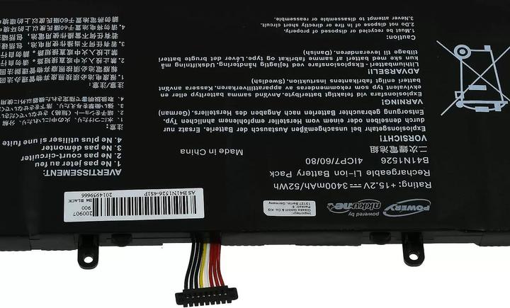 Produktbild AccuCell Akku passend für Gaming Laptop Asus ROG GL502, FX502, Typ B41N1526 u.a. - 15,2V - 3400 mAh (3400 mAh)