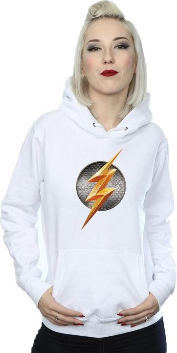 Actual product image Womens/Ladies Justice League Movie Flash Emblem Hoodie (XL)
