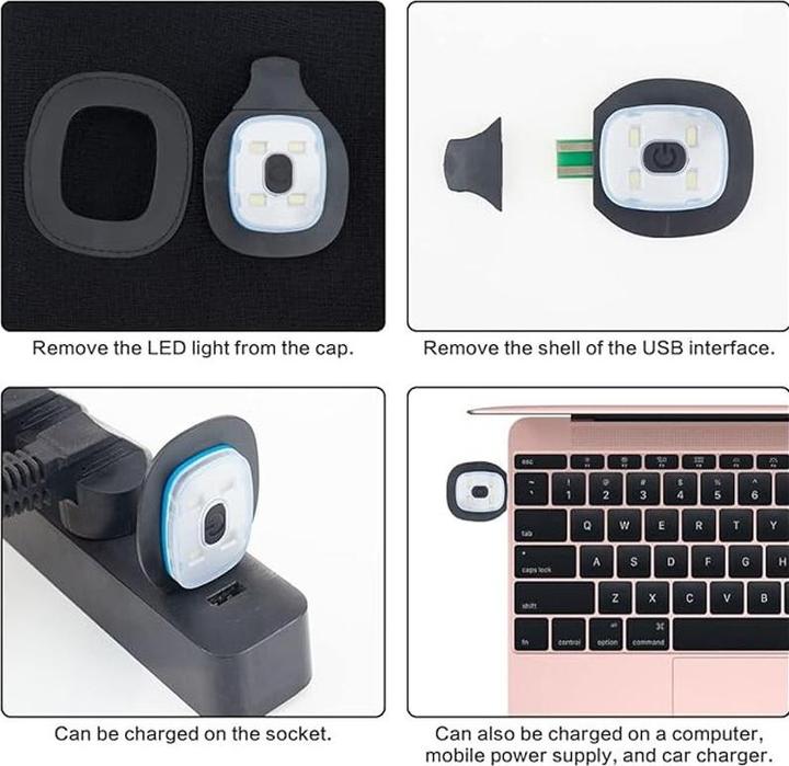 Produktbild Out of the blue Beanie-Mütze mit LED Licht Universalgrösse Grau