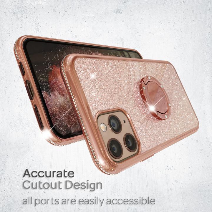 Produktbild Nalia Ring Glitzer Silikon Hülle (Apple iPhone 11 Pro Max)
