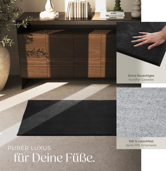 Produktbild tectake Kurzflorteppich Soft Zone (80 x 150 cm)