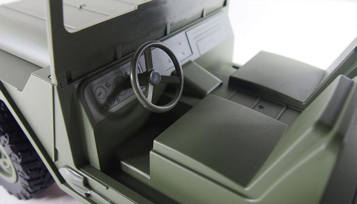 Produktbild Amewi RC AMX U.S. Militär Geländewagen RTR 4WD 1:14 Military green (RTR Ready-to-Run)