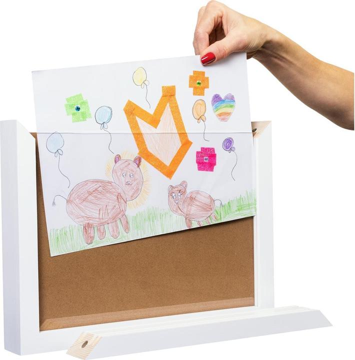 Actual product image Cocon Bilderrahmen für Kinderzeichnungen 35 x 26 x 5 cm, Weiss (A4)