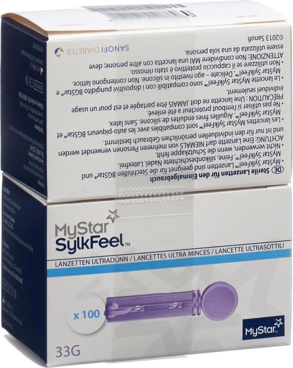 Produktbild MyStar SylkFeel Lanzetten 33G, 2 x 100 Stück (Lanzette)