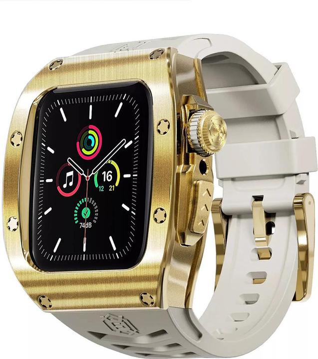 Immagine prodotto Shellbox - Waterproof IP68 + Watchband - Apple Watch 4 / 5 / 6 / SE (44mm) - Gold