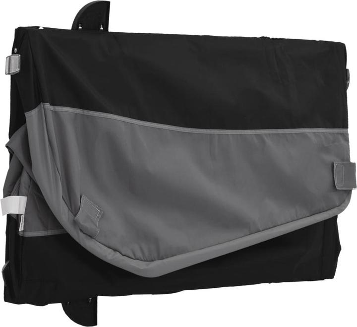 Produktbild VidaXL Fahrradanhänger Schwarz und Grau 45 kg Eisen,Farbe