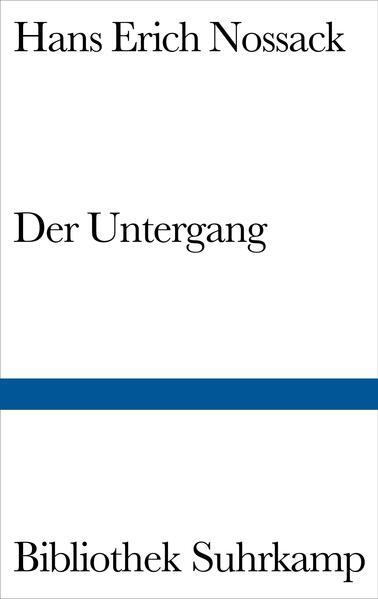 Produktbild Der Untergang (Deutsch, Hans Erich Nossack, 2001)