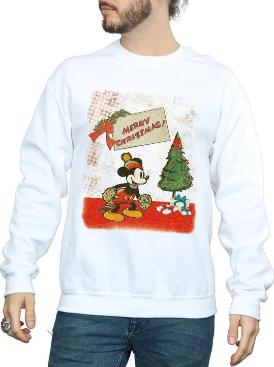 Immagine prodotto Disney Mickey Mouse Vintage Christmas Felpa Uomo (3XL)