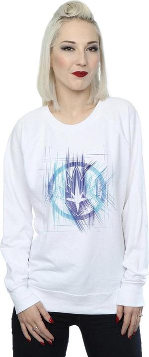 Actual product image Womens/Ladies Avengers Infinity War Guardian Lines Sweatshirt (XXL)