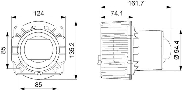 Immagine prodotto Hella Inserto per fari Faro LED DE per AEBI VOLVO CLAAS DEUTZ-FAHR