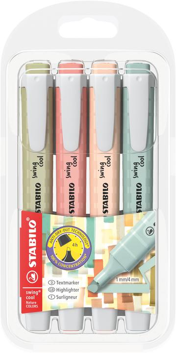 Produktbild STABILO Swing Cool (Beige und Erdgrün, Sienna, Schlammgrün, 5 mm, 4 x)