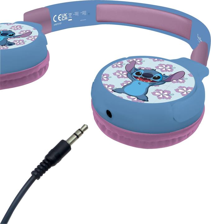 Actual product image Lexibook 2-in-1 Bluetooth/cable headphones Stitch Blue
