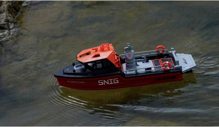 Actual product image Amewi Rettungsboot brushless Jetantrieb 320mm RTR schwarz/rot