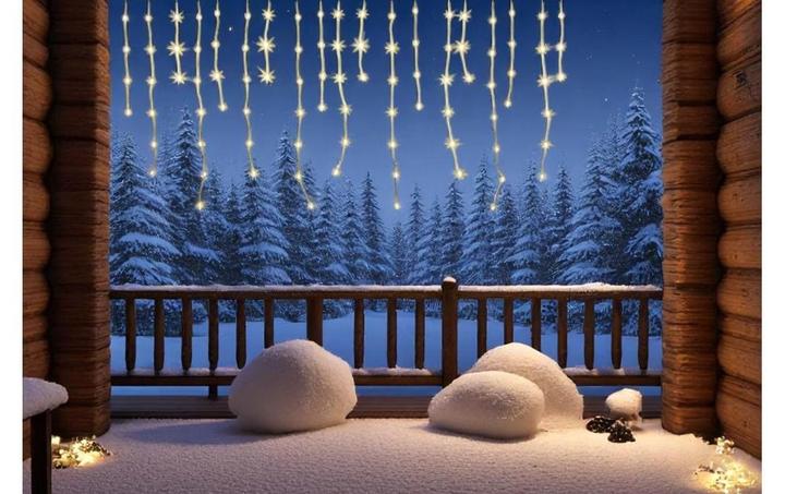 Produktbild Dameco LED Vorhang Outdoor «Icicle» 400 cm x 80 (5 m)