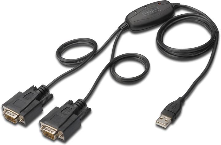 Produktbild Digitus USB 2.0 zu 2x RS232-Kabel (1.50 m)