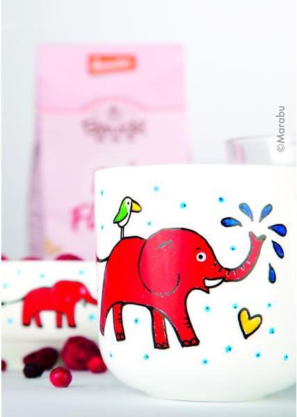 Actual product image Marabu Porcelain and glass painting pen Kids (Red, Blue, Orange, Turquoise, Green, Black, Violet, Yellow, 10 x)