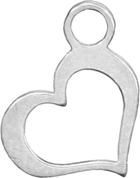 Produktbild Star Piercing Anhänger silber Herz (ohne Messing, Chirurgenstahl 316L)