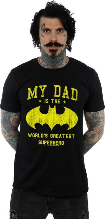 Immagine prodotto Batman My Dad Is A Superhero Maglietta Uomo (XXL)