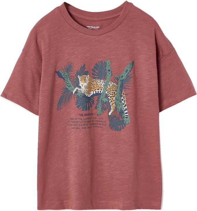 Vertbaudet Jungen T-Shirt mit Naturmotiv, Recycling-Baumwolle