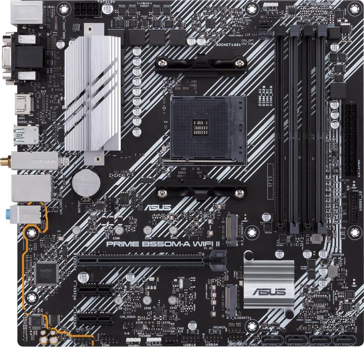 ASUS MB PRIME -A WI-FI II AMD, AM4, DDR4, mATX (AM4, AMD B550, mATX)