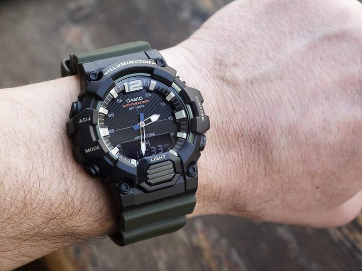 Actual product image Casio Hdc-700-3avef (Chronograph, Digital watch, Analogue wristwatch, 49 mm)