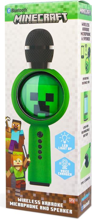 Actual product image OTL Children's LED karaoke microphone with micro SD card slot and funny voice distorter, long running