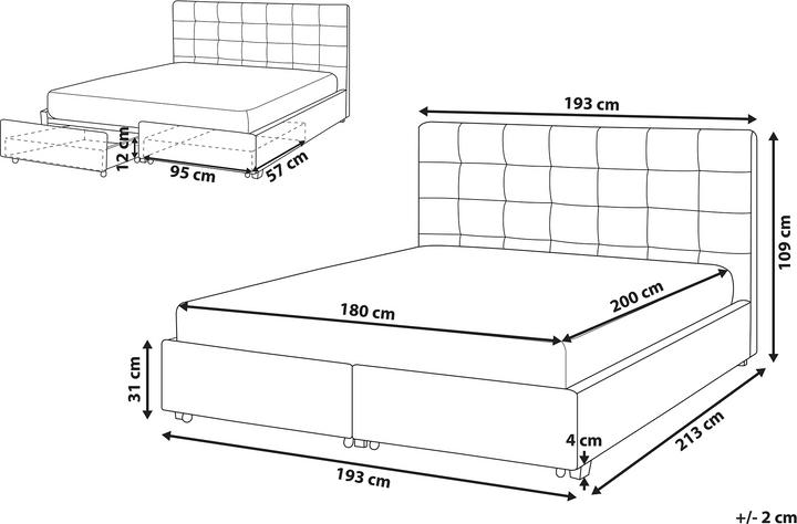 Immagine prodotto Beliani Rochelle (180 x 200 cm)