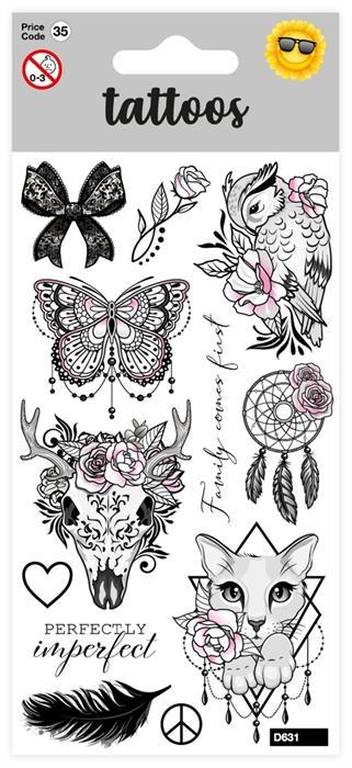 Actual product image Card Group Bohemian Tattoo