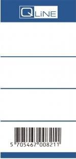 Image du produit Q-Line Rygetiket blå smal t/brevordnere m/50mm ryg 100stk/pak - (100 pcs.)