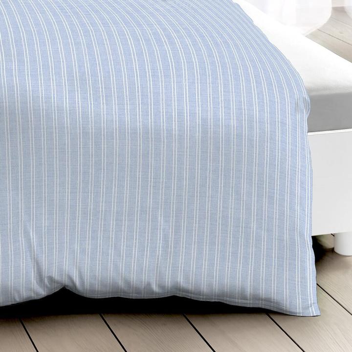 Actual product image Traumschlaf Mako satin bed linen Eternity Combo light blue (Bedding set, 135x200 cm + 80x80 cm)