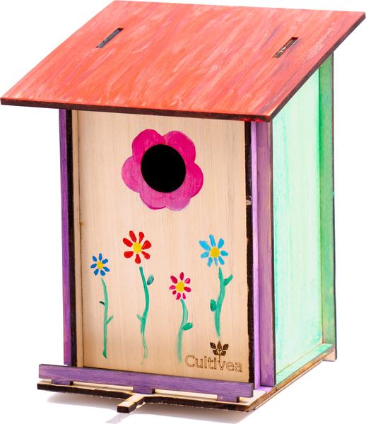 Actual product image Cultivea DIY birdhouse kit