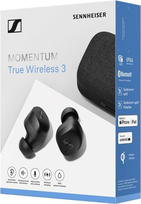 Productafbeelding Sennheiser Momentum True Wireless 3 (ANC, 7 h, Draadloze)