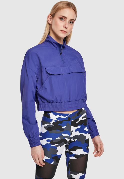 Image du produit Urban Classics Ladies Cropped Crinkle Nylon Pull Over Jacket (XS)