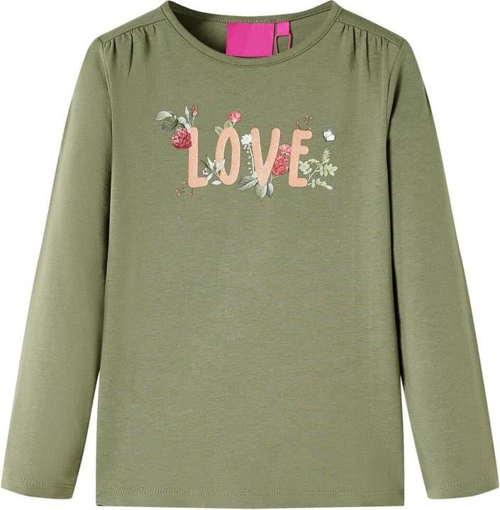Produktbild VidaXL Kinder-Langarmshirt Khaki 140,Material: 95 % Baumwolle. 5 (140)