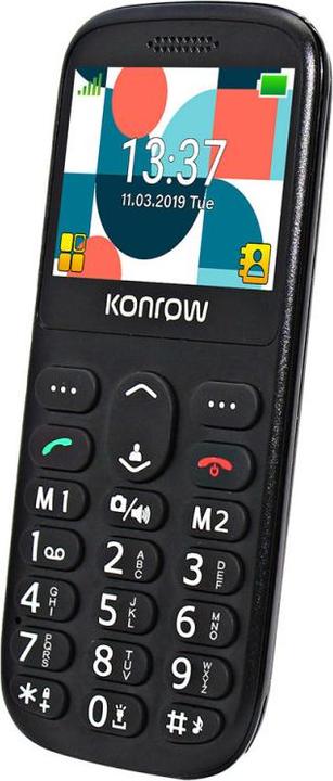 Image du produit Konrow Senior 231 (Écran 2.31" - Double Sim - Dock de charge Fourni) Noir