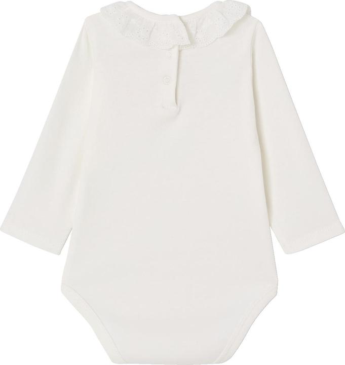 Image du produit Vertbaudet Bio-Kollektion: Baby Langarm-Body mit besticktem Kragen (62)