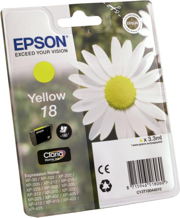 Actual product image Epson 18 Claria Home (Y)