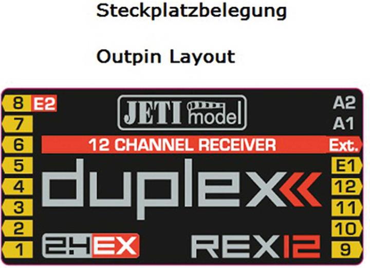 Produktbild Jeti Empfänger REX 12 duplex