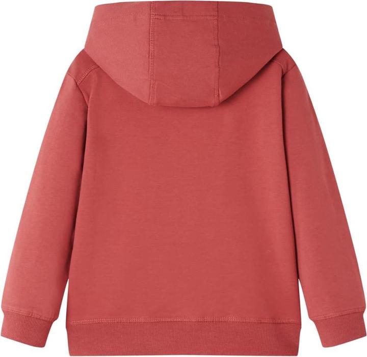 Image du produit VidaXL Sweat à capuche enfant rouge foncé 116,Matériau : 95 (116)
