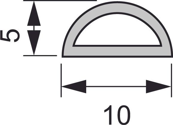 Image du produit L&S Goulotte de câbles 10x5 mm (Trou de câble, 120 cm)