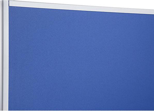 Produktbild eurokraft basic Moderationswand, mobil, Textilbezug, BxH 1200x1500 mm, blau (120 x 150 cm)