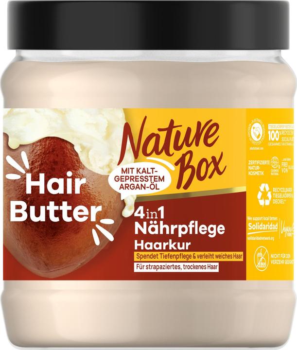 Produktbild Nature Box Hair Butter 4-in-1 Haarkur Nährpflege mit Argan-Öl 300 ml (300 ml)