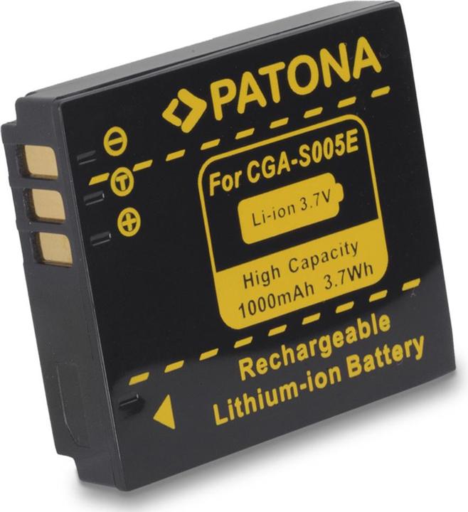 Actual product image Patona Battery f. Panasonic CGA-S005E (Rechargeable battery)