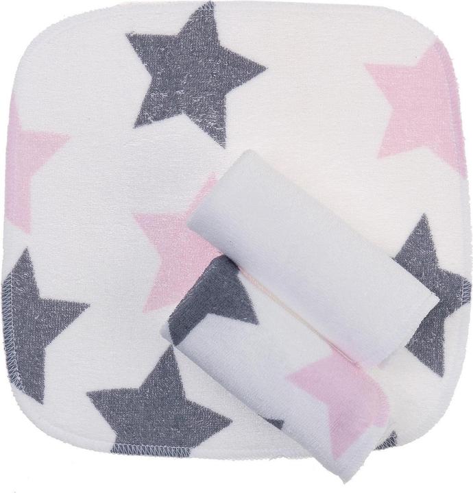 Waschtücher 3 Stk. rose Stars