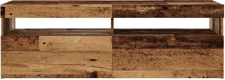 Immagine prodotto VidaXL TV Schrank Lowboard Fernsehschrank Fernsehtisch mit LED Altholz-Optik (120 x 35 x 40 cm)