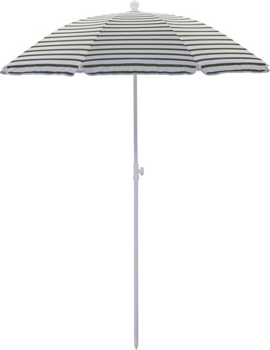 House Doctor Parasol de plage/jardin, Oktogon, vert/blanc (1.80 m)